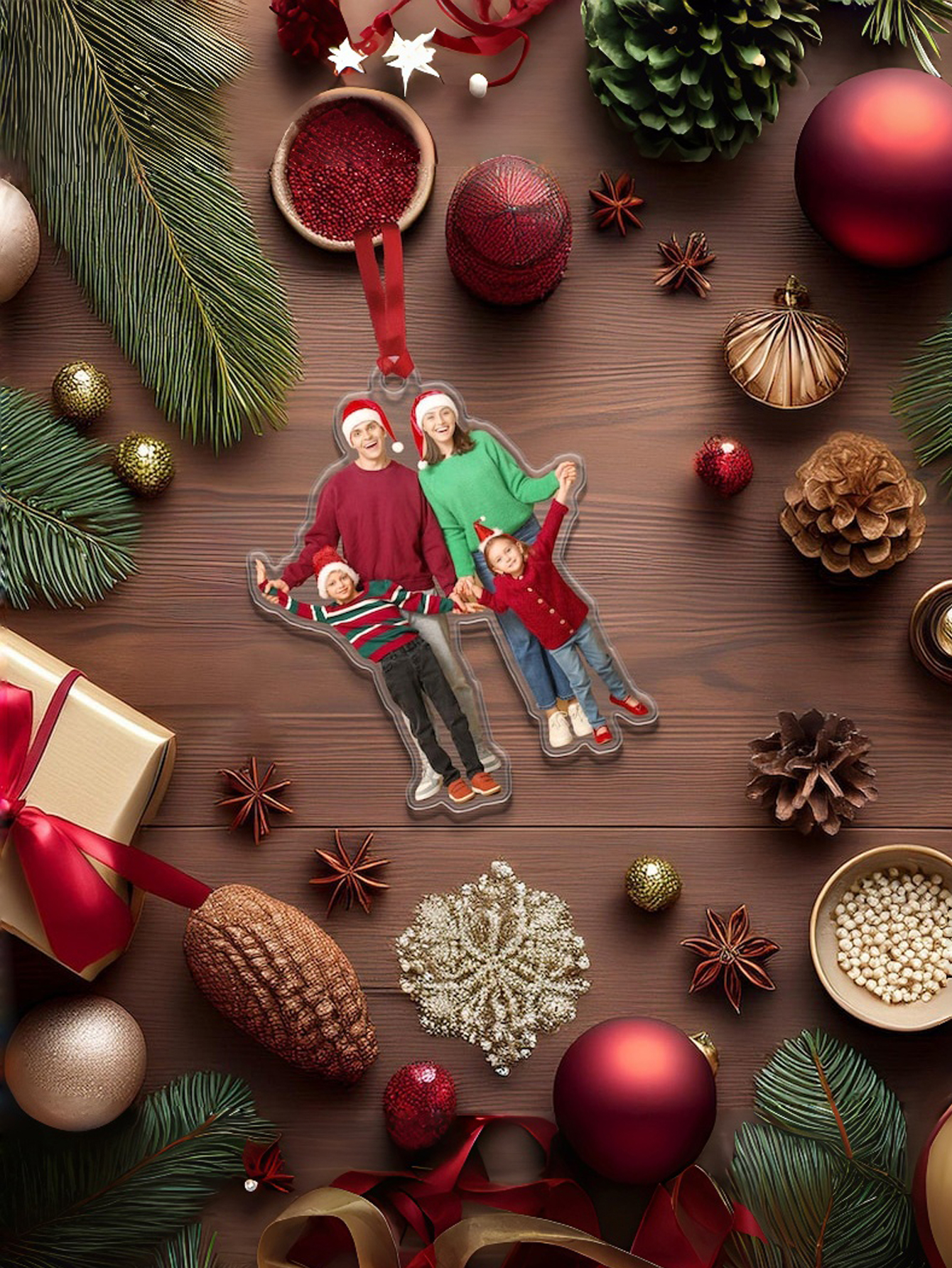 Customized Personalized Christmas Photo Ornaments